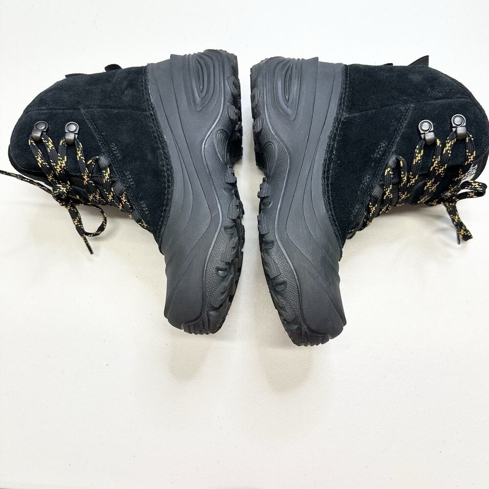 The North Face Kids 4 Black Leather Chilkat V Lace Waterproof Hiking Boot Winter - Picture 5 of 10